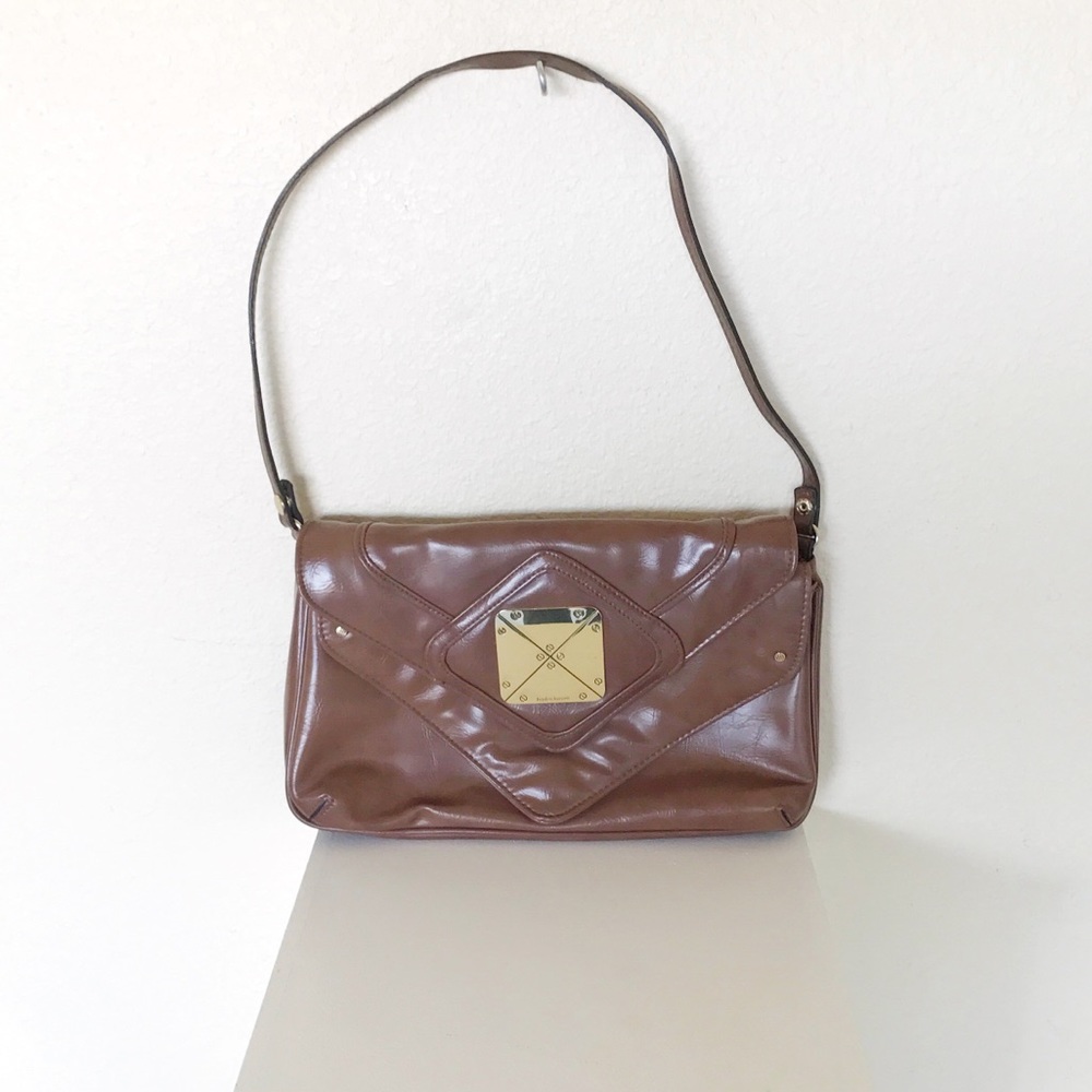 Hayden Harnett brown leather shoulder bag
